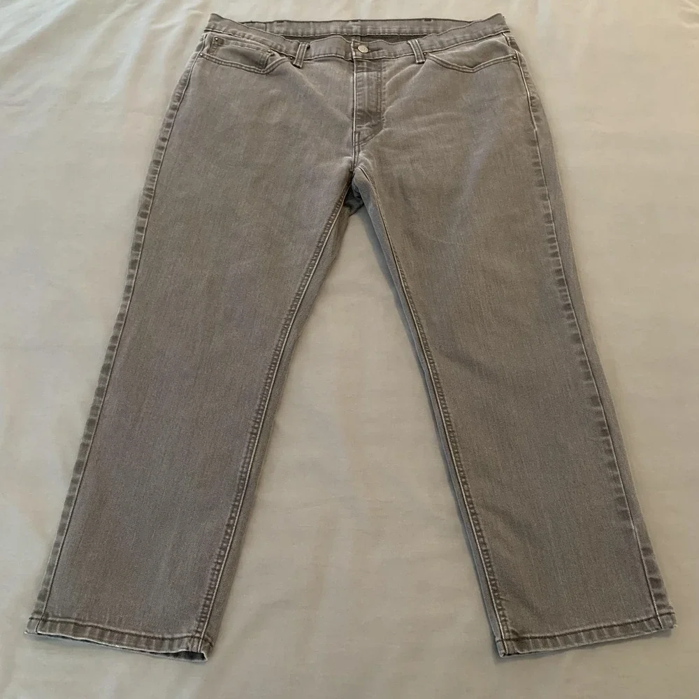 Levi's 541 Jeans Mens 40x30 Gray Straight‎ Leg Zip Fly Denim PC9 18181-0005